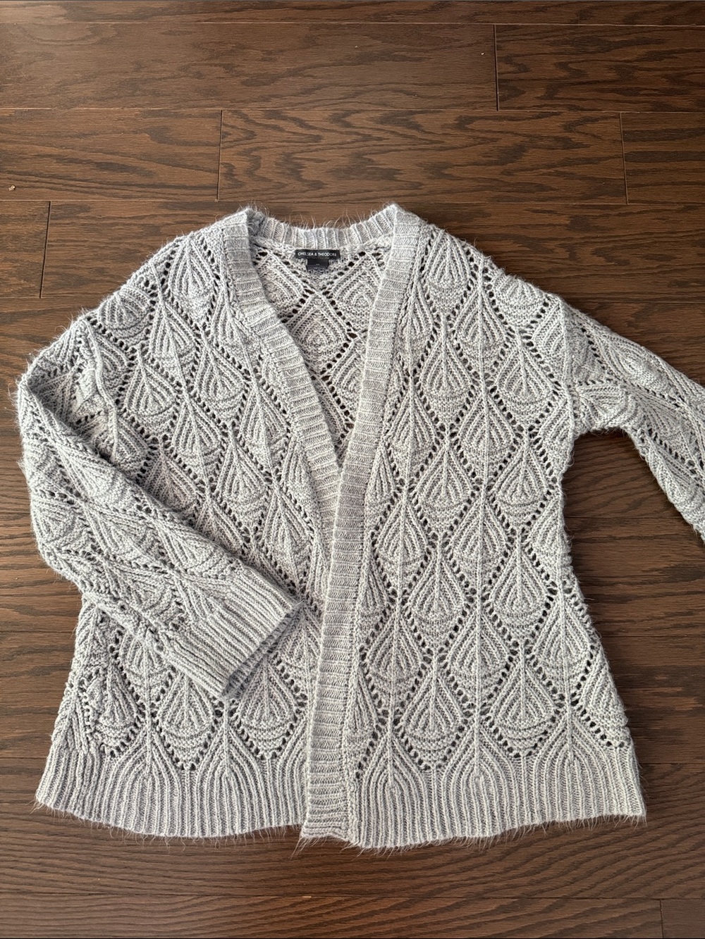 Chelsea & Theodore Crochet Knit Cardigan